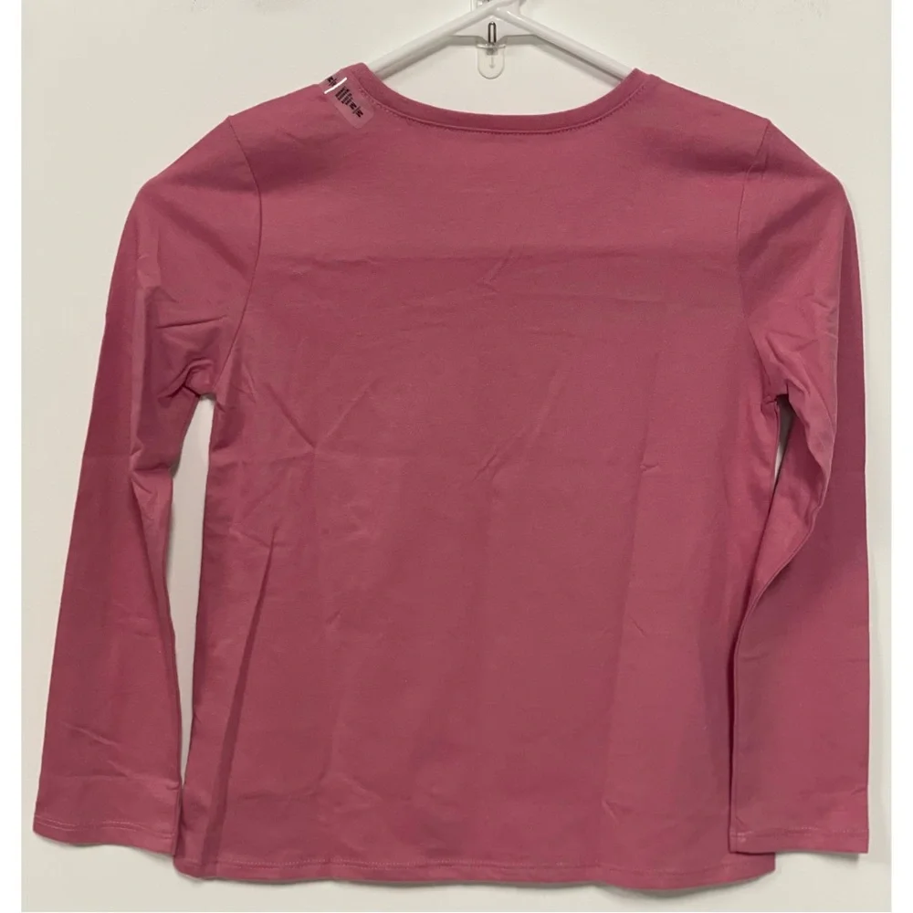 NWT Children's Place Girls Graphic Long Sleeve T-Shirt Pink Size M (7/8)